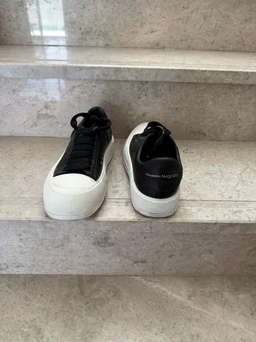 These are Alexander McQueen Deck Plimsoll Sneakers