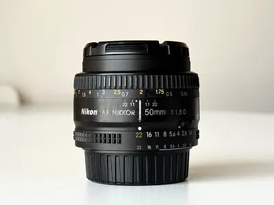 Nikon AF Nikkor 50mm f/1.8D Prime Lens - Excellent Condition