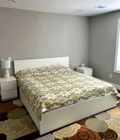 ikea malm king bed with ikea firm mattress   having 2 storage units under the bed