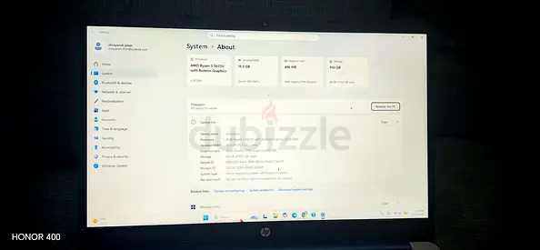 HP Laptop 15 Series AMD Ryzen 5 with 16GB RAM and 512GB SSD