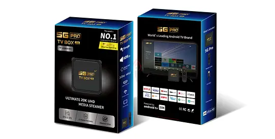 5G Pro Android TV Box Latest Version  2026 – Android 16 with 512GB RAM 1TB ROM – 20K UHD