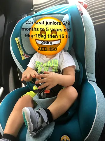 Used Junior Convertible Car Seat (9kg–25kg) – Good Condition, AED 150