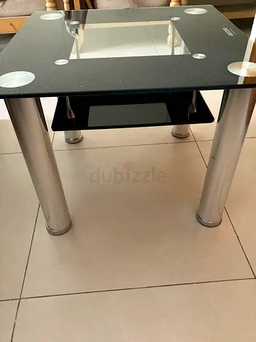 Glass top coffee table/ corner table