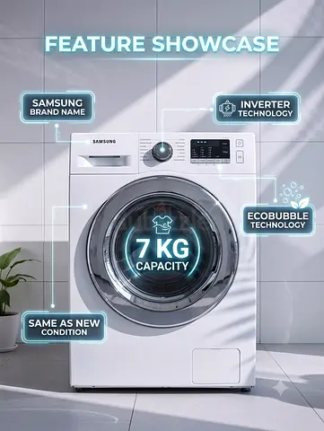 Samsung 7kg Front Load Washing Machine - Good Condition
