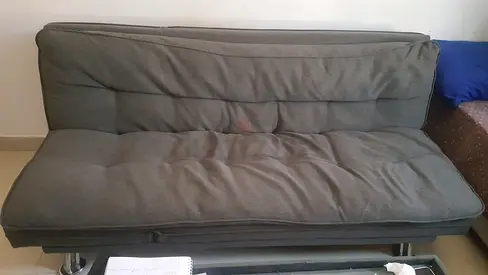 Grey convertible sofa bed in good used condition