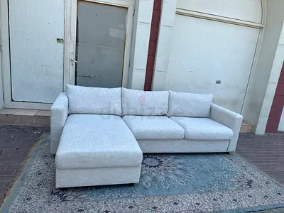 Ikea vimle beige color lshape sofabed with storage