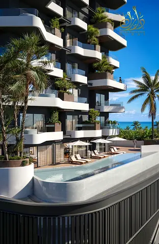 Beachfront 2BR Apartment | Sea & Downtown Views | Furnished Interiors
