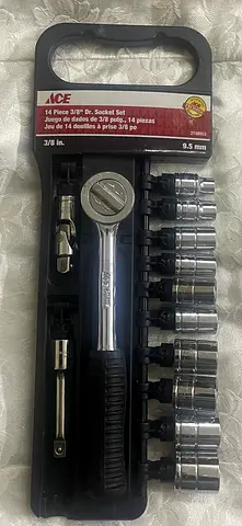 ACE 14-piece 3/8 Drive Socket Set with Ratchet