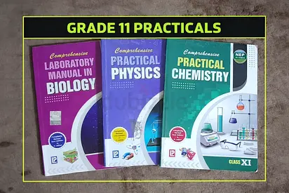 Grade 11 Practical Books - Physics, Chemistry, Biology - AED 25