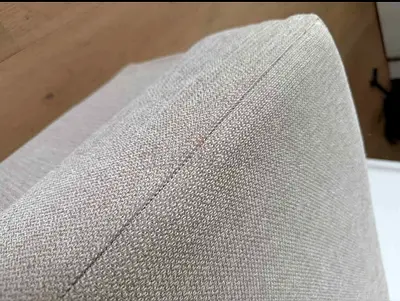Light beige fabric sofa bed - good condition