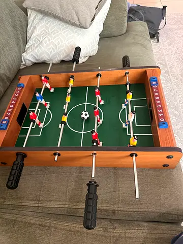 Tabletop Foosball Game - Compact Wooden Soccer Table