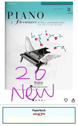Piano Adventures Performance Book Level 3A by Nancy  Randall Faber (New)