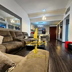 Luxurious one-bedroom apartment with brand new furnishings for monthly rent in Ajman - Al Nuaimiya 3