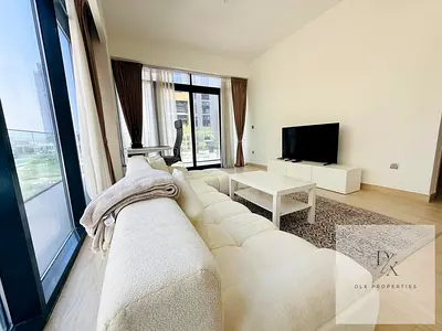 Furnished 1BR Apartment | Azizi Riviera 17 | Multiple Balcony Views