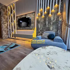 First tenant, luxurious and elegant fully furnished one-bedroom apartment for monthly rent in Ajman
