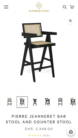 Pierre Jeanneret Style Bar Stool and Counter Stool