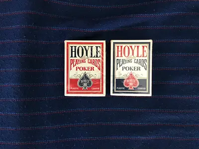 Vintage 1980s Hoyle Poker Official Playing Cards Set + GIFT