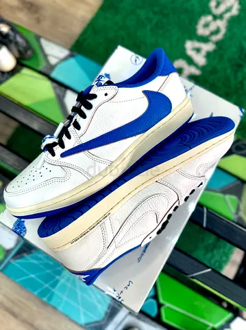 Nike Air Jordan 1 Low x Travis Scott x Fragment Sail Military Blue