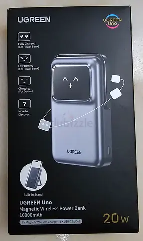 UGREEN Uno Magnetic Power Bank,10000mAh Magsafe Mobile PD20W