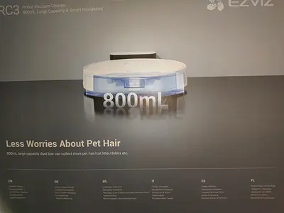 EZVIZ RC3 Robot Vacuum Cleaner (800ml dust box) - Lightly Used