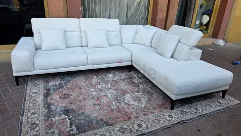 Natuzzi Italian L Shape Original Sofa Beige Excellent Condition
