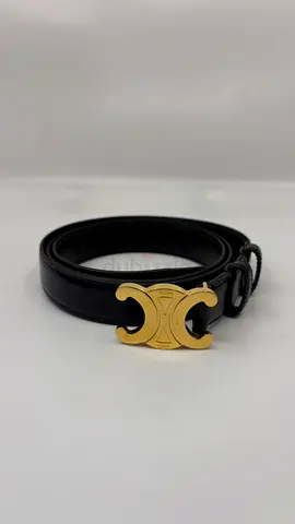 Celine Triomphe Belt 25MM IN Taurillon Leather - Size 100