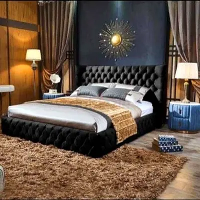 Modern Tufted Velvet single Bed Frame(190×90)