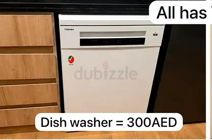 Toshiba Built-in Dishwasher - Good Working Condition, AED 300