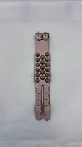 Balenciaga Pink Arena Giant All Stud Three Row Wrap Bracelet