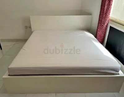 Ikea King size bed with mattress available in perfect condition