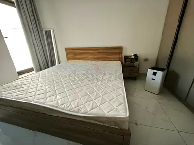 Bed with mattress