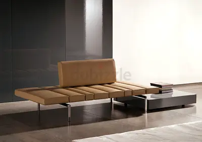 x2 MINOTTI Smith Lounge System with backrest armrest and end table Italian LOUNGER DAYBED L195 W97cm
