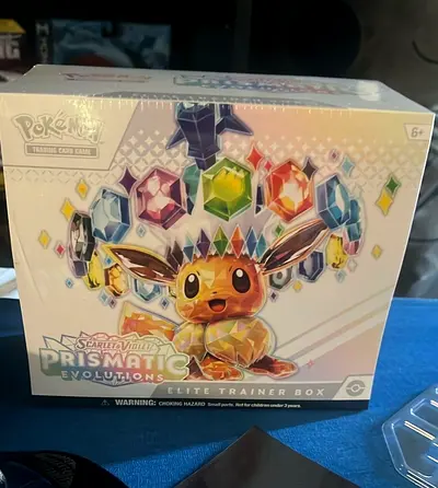 Pokemon TCG Scarlet and Violet Prismatic Evolutions Elite Trainer Box