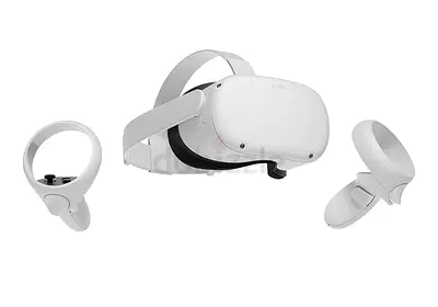 Meta Quest standalone VR headset with controllers (white)