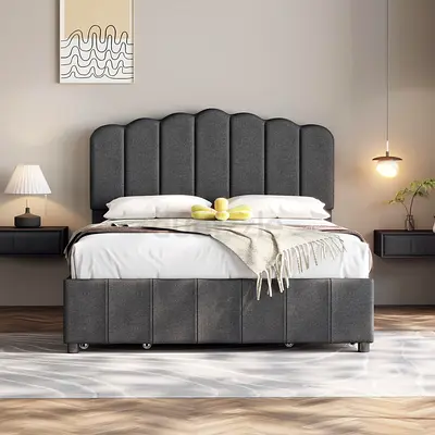 Brand New Luxury Premium Quality Velvet Bed - King Size - Fully Custom Made - Hydraulic Storage Opt