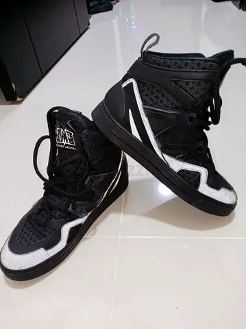 Marc Jacobs, size 38,Black and silver high-top sneakers - lightly used