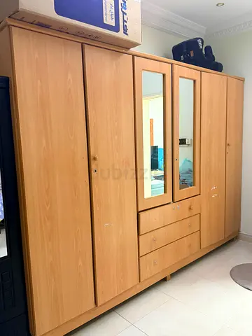 6 Door wardrobe , 3 seat sofa and 1 sofa bed