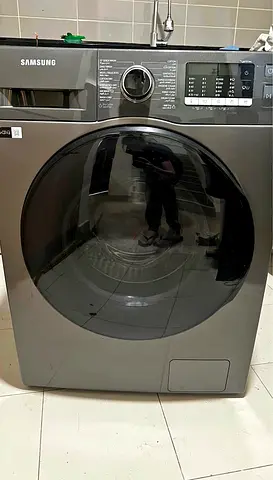 Samsung Front Load Washer  Dryer, 8/6 kg, 1400 RPM, Dark Grey, W80TA046BX/GU