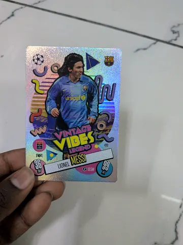Lionel Messi Vintage Vibes March Attax card