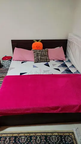 Double Bed with Headboard — Good Condition