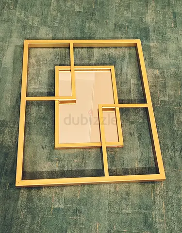 Golden mirror frame