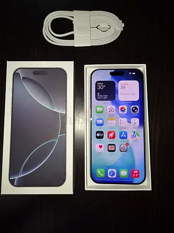 Iphone 16 pro max with Box charger 256Gb Dual esim warranty till 11/26 battery 99% cycle 222
