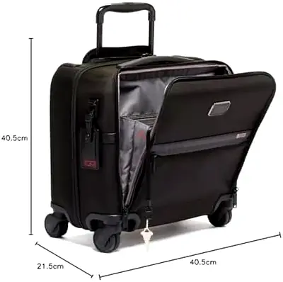 TUMI - Alpha 3 Carry-On 4 Wheeled Laptop Compact Brief Briefcase - 15 Inch Computer Case for Men