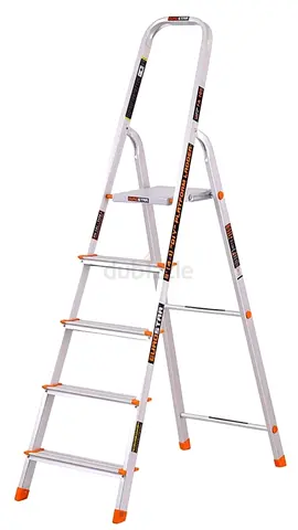 EUROSTAR 5-step ladder, aluminium