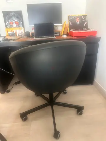 IKEA Office Chair - Black Swivel, Ergonomic Home Office