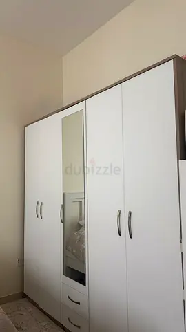 White Woden closet | 3-sections + 2 drawers / Price is NEGOTIABLE