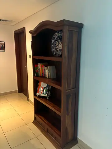 Solid Hardwood Bookcase with 2 Drawers – Habitat UK – Excellent Condition
