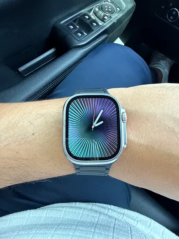 Smartwatch with Metal Link Band - Good Condition