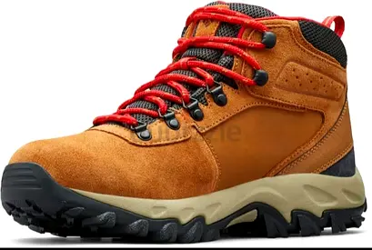 Columbia brown suede hiking boots with red laces - size available