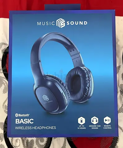 Music Sound Basic Bluetooth Wireless Headphones - New in Box